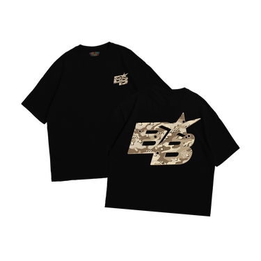 BB DESERT CAMO - T shirt Black/White - Bando Baby