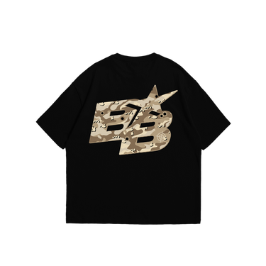 BB DESERT CAMO - T shirt Black/White - Bando Baby