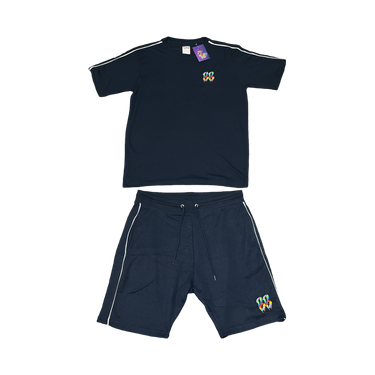 Drippy BB World Short Set Navy - Bando Baby