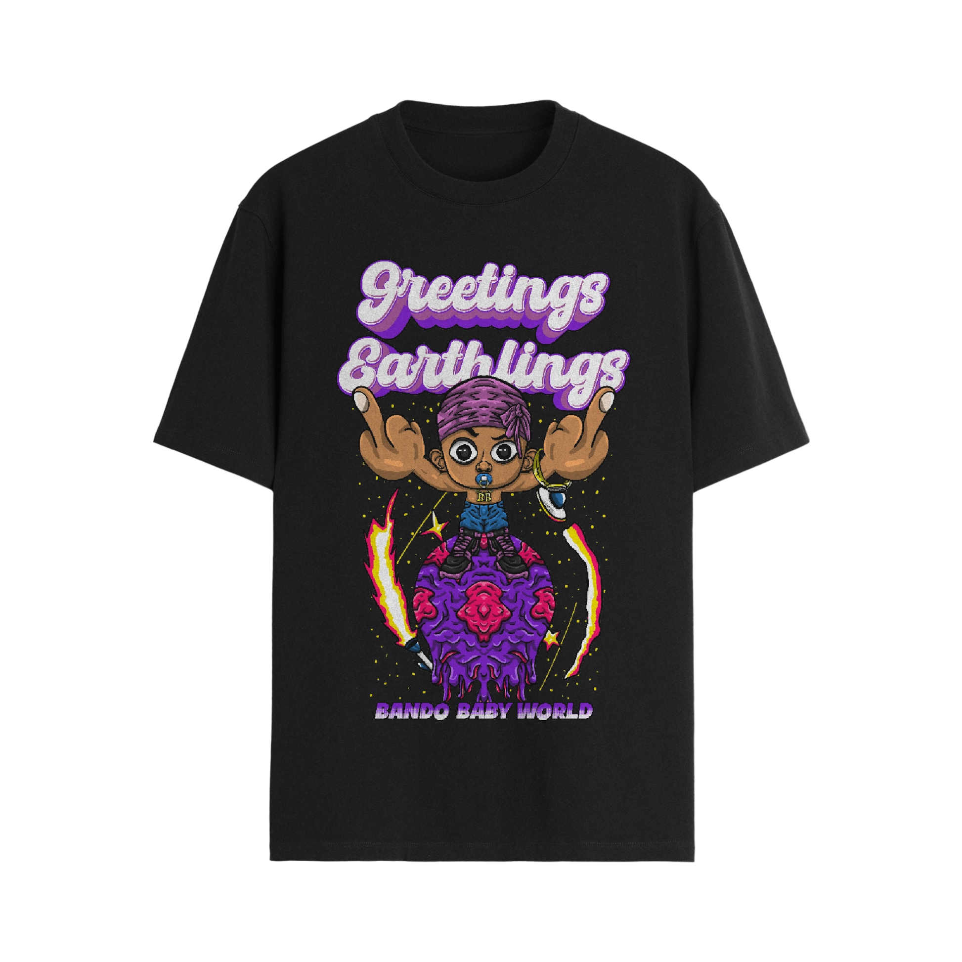 Greetings Earthlings T-shirt - Bando Baby 