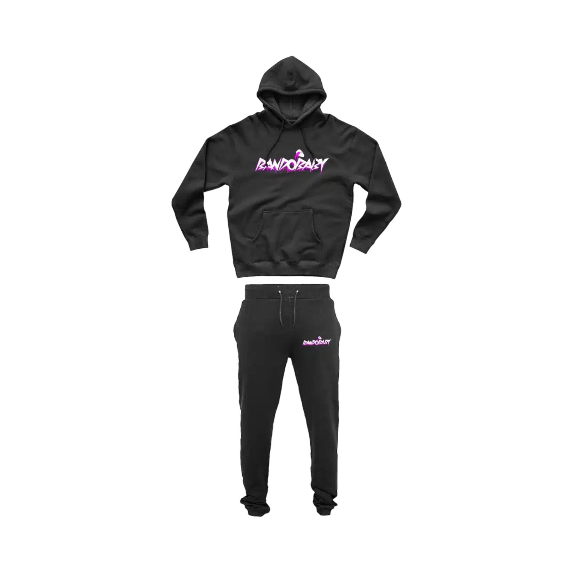 Drippy Lean Cup Embroidered Tracksuit Black