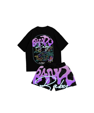 LEAN POOL - Short set Black - Bando Baby
