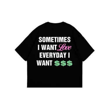 LOVE & MONEY -T-shirt Black/White - Bando Baby