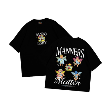 Manners Matter T-shirt Black/White - Bando Baby