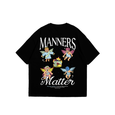 Manners Matter T-shirt Black/White - Bando Baby