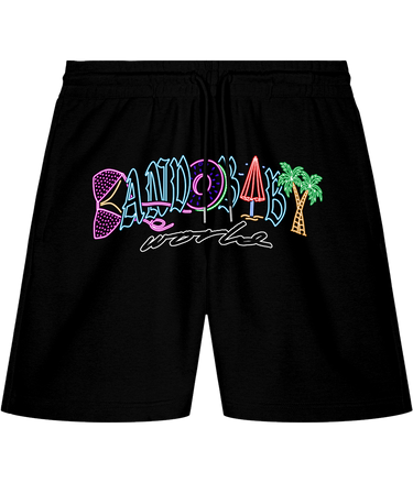 Neon Bikini - Short set Black/Blue - Bando Baby