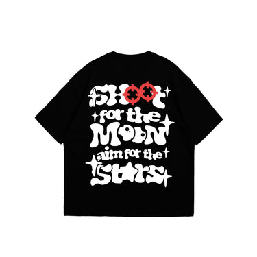Shoot For The Moon - T-shirt Black - Bando Baby
