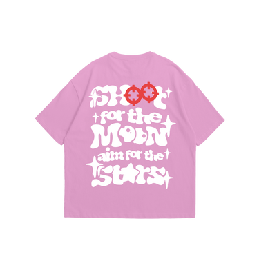 Shoot For The Moon - T-shirt Pink - Bando Baby