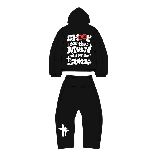 Shoot For The Moon - Tracksuit Black