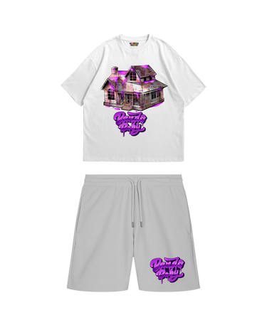BB HOUSE  - Short set Black/Grey