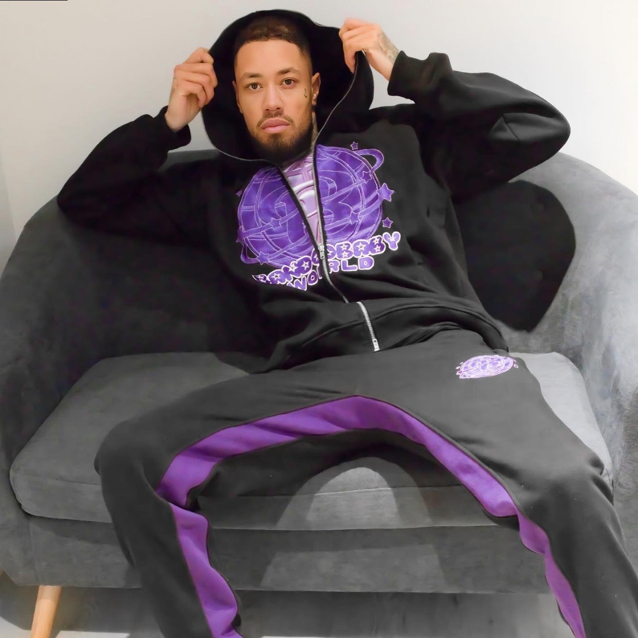 Bando Baby World Tracksuit Amethyst Purple | Bando Baby