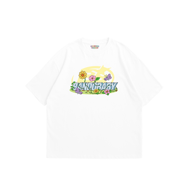 FLOWER YARD - T shirt Black/White - Bando Baby  