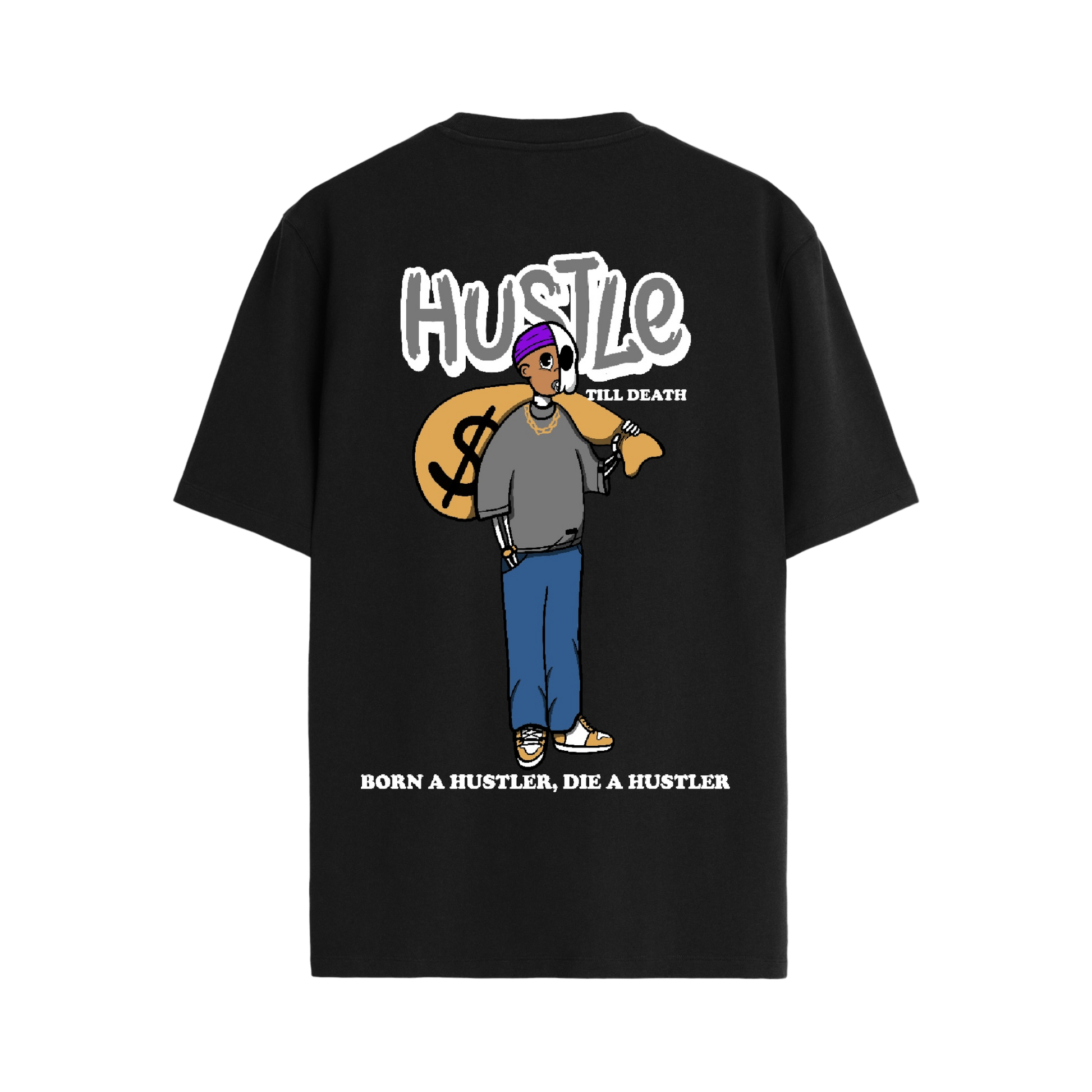 Hustle till death T-shirt - Bando Baby 