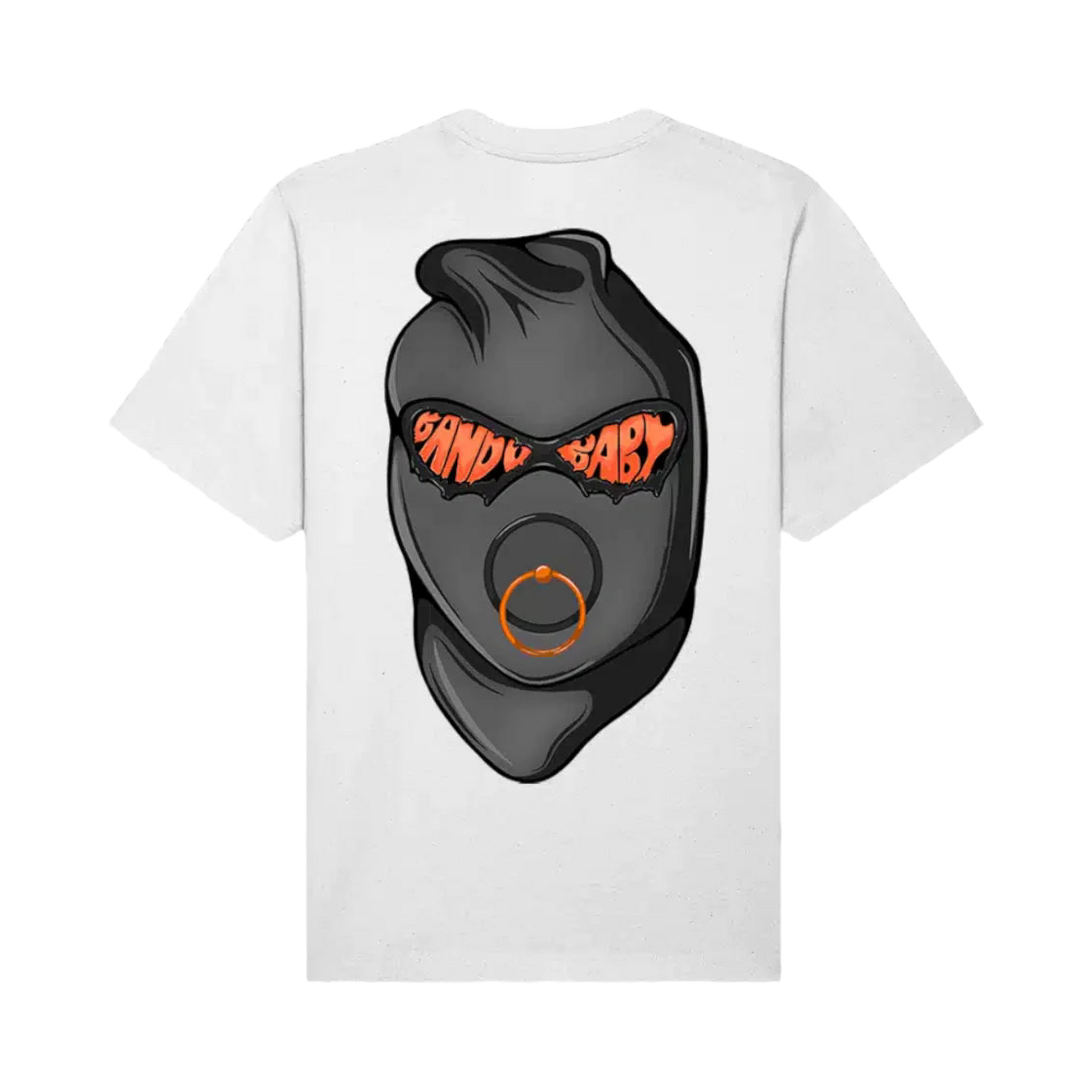 Balaclava T-shirt black/orange - BandoBaby 