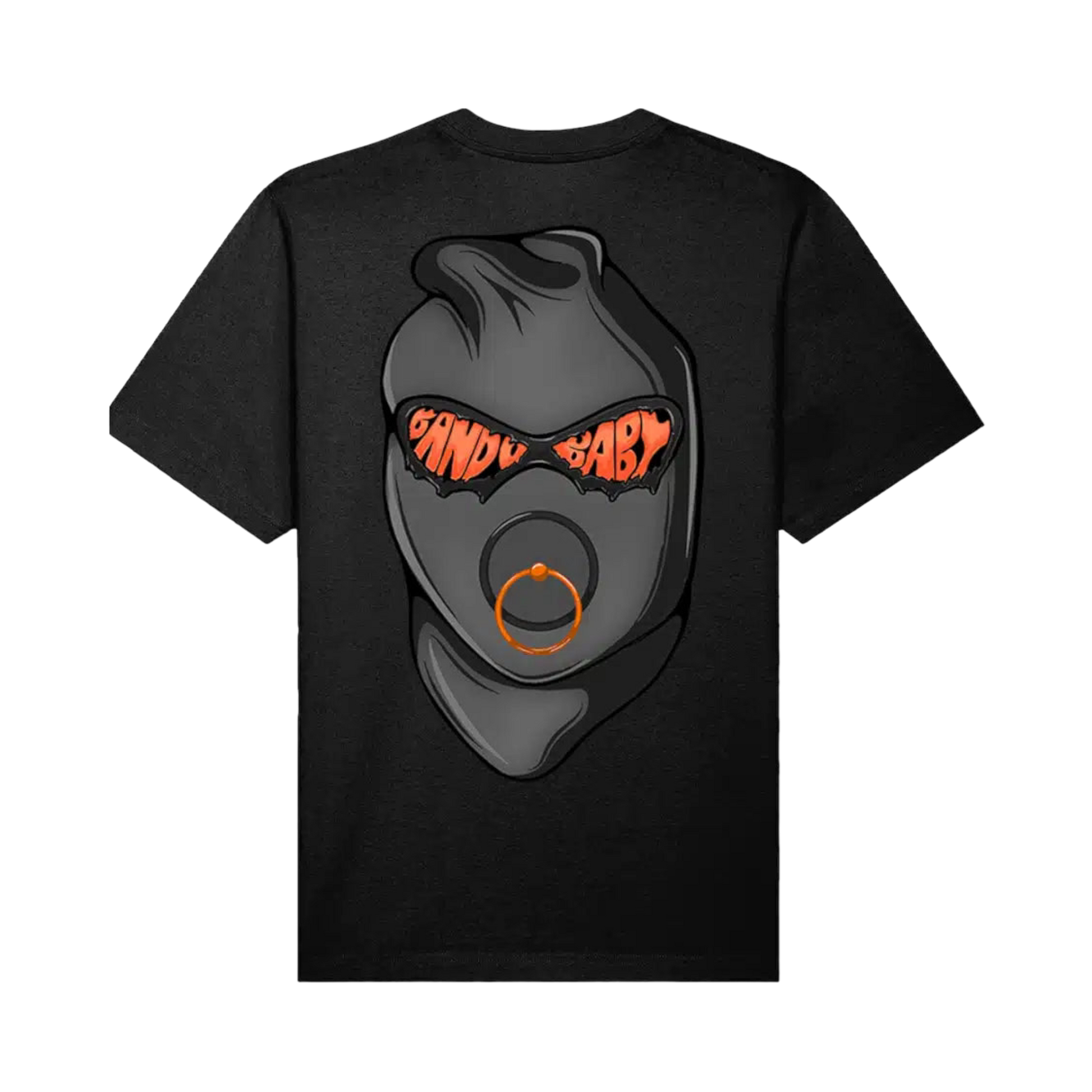 Balaclava T-shirt black/orange - BandoBaby 