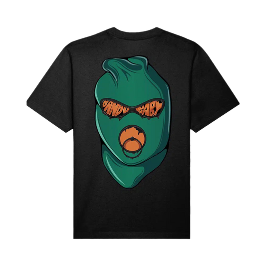 Balaclava T-shirt Green/Orange - BandoBaby 