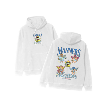 Manners Matter Hoodie Black/White - Bando Baby  