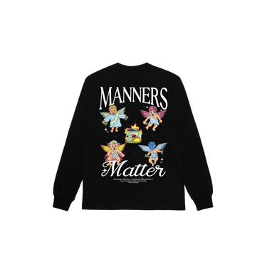 Manners Matter Sweatshirt Black/White - Bando Baby  