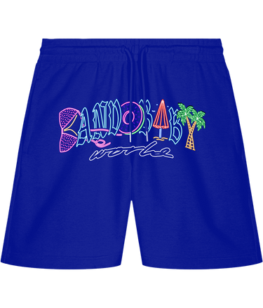 Neon Bikini  - Short set Black/Blue - Bando Baby  