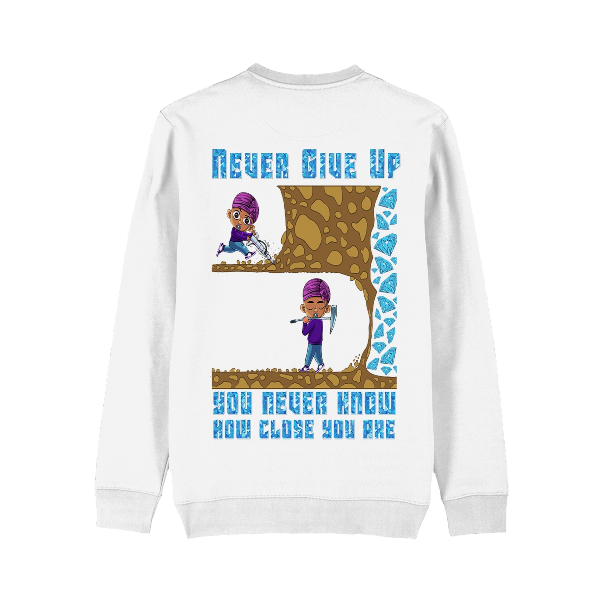 Never Give Up Sweatshirt - Bando Baby 