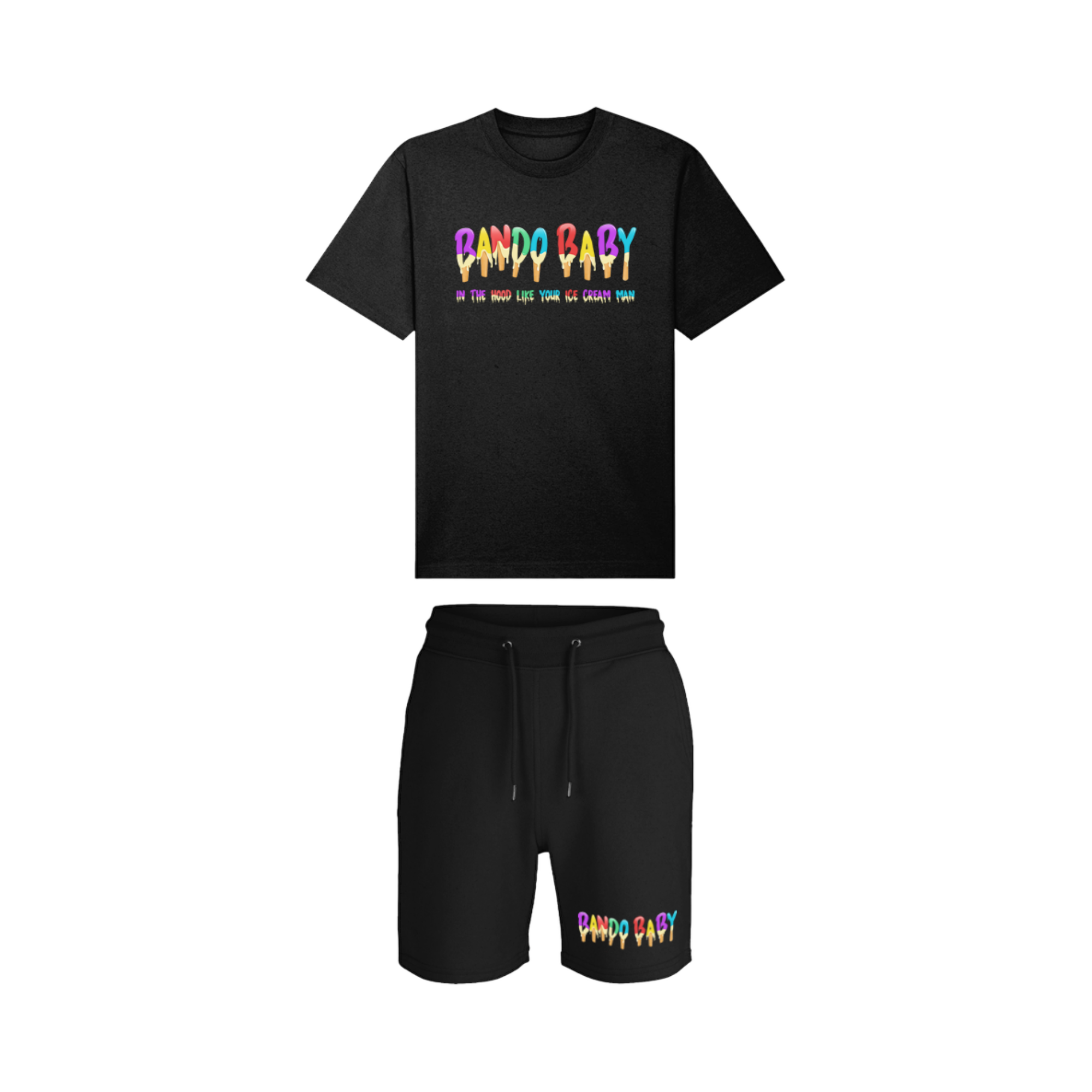 Multicolour Ice Cream Short-set - BandoBaby 