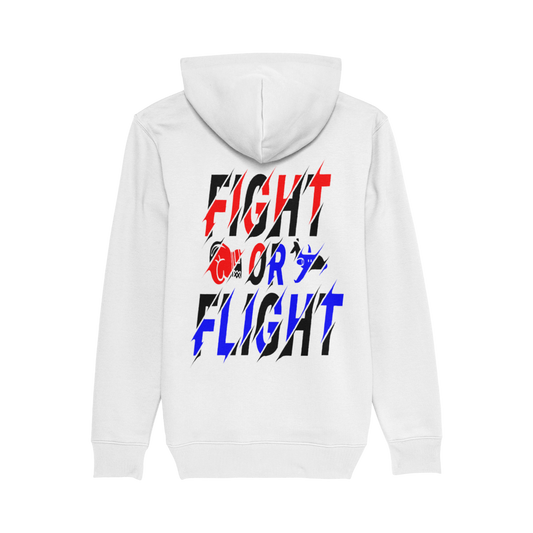 Fight or Flight hoodie black/white - BandoBaby 