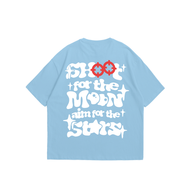Shoot For The Moon - T-shirt Blue - Bando Baby  