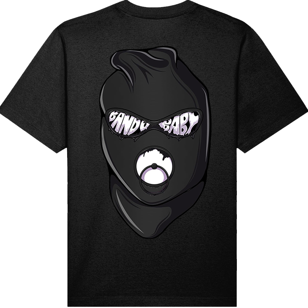 Balaclava T-shirt black/white - Bando Baby 