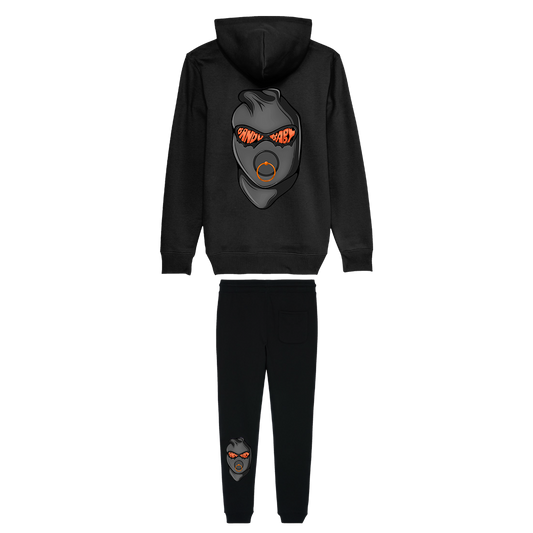 Balaclava Tracksuit black/orange - BandoBaby 