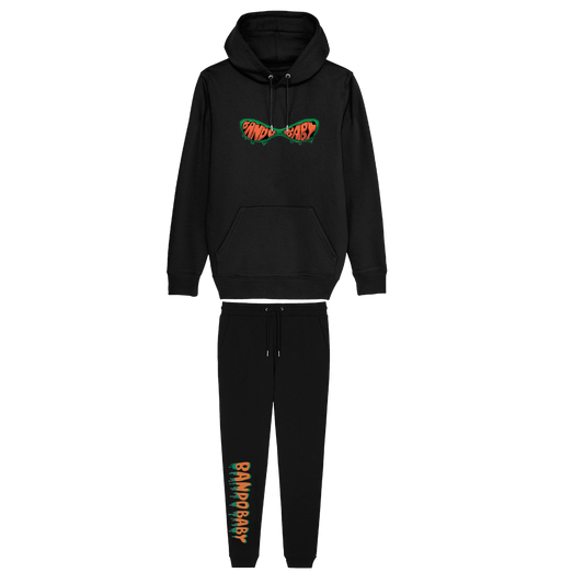 Balaclava Tracksuit green/orange - BandoBaby 