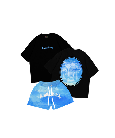 OASIS Arab  - Short set Black/Blue - Bando Baby  