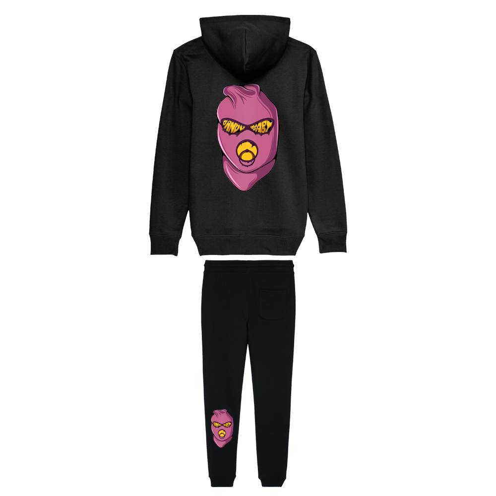 Balaclava Tracksuit purple/yellow - BandoBaby 