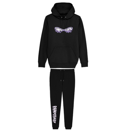 Balaclava Tracksuit lilac/white - BandoBaby 